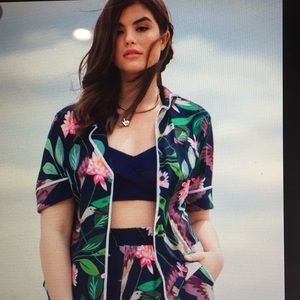 Eloquii Hawaiian floral pajama top size 18
